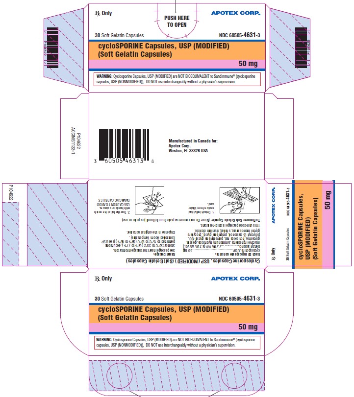 Rx Item-Cyclosporine 50MG 30 SGC by Apotex Pharma USA Gen Neoral