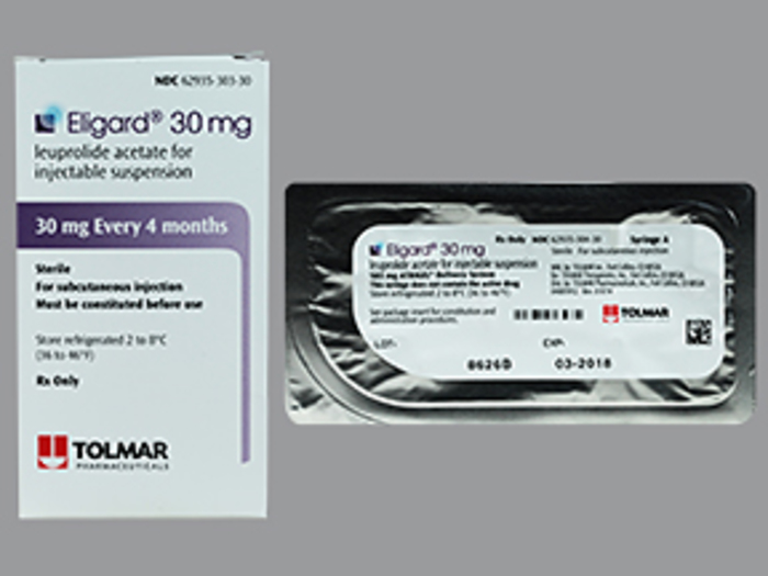 Rx Item-Eligard  30MG leuprolide acetate KIT-Keep Refrigerated - by Tolmar Pharma USA 