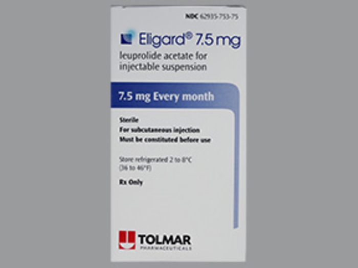Rx Item-Eligard  7.5MG leuprolide acetate KIT-Keep Refrigerated - by Tolmar Pharma USA 