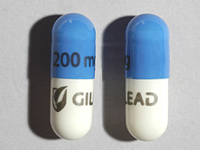 Rx Item-Emtriva 200MG emtricitabine 30 CAP-by Gilead Sciences USA 