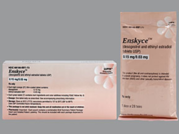 Rx Item-Enskyce 0.150.03MG 3X28 Tab by Lupin Pharma USA Generics