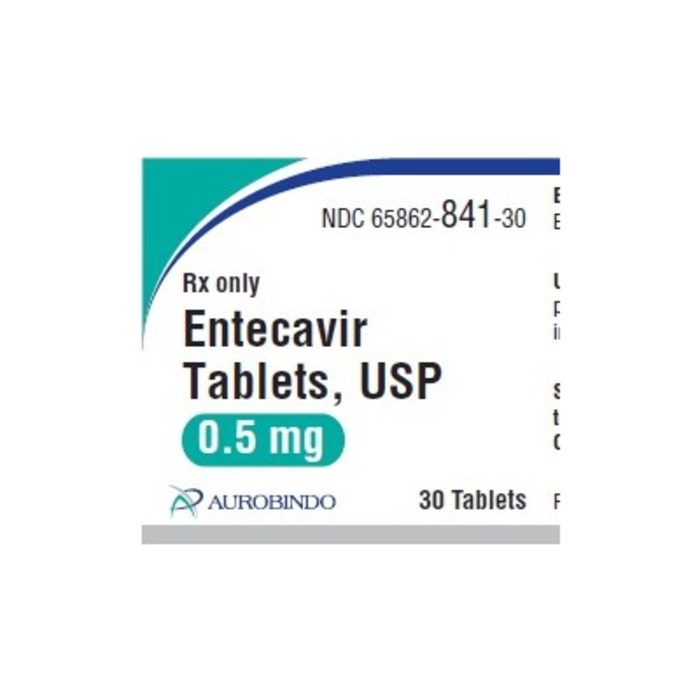 '.Rx Item-Entecavir 0.5MG 30 Tab by Aurobi.'