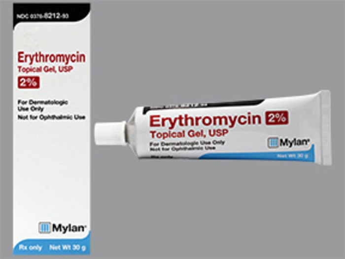 Rx Item-Erythromycin 2% 30 GM Gel by Mylan Pharma USA 