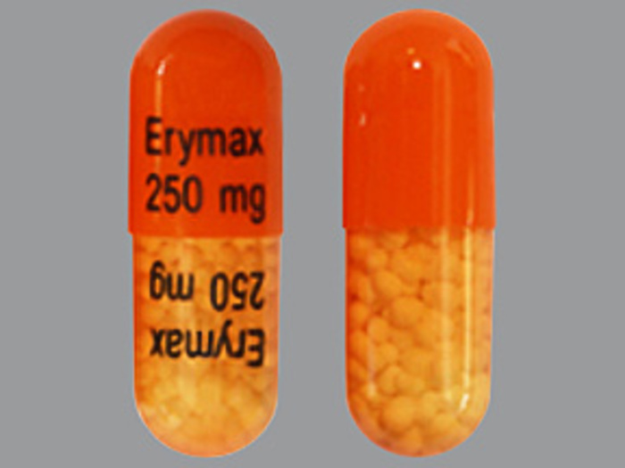 Rx Item-Erythromycin 250MG 100 Cap by Mayne Pharma USA 
