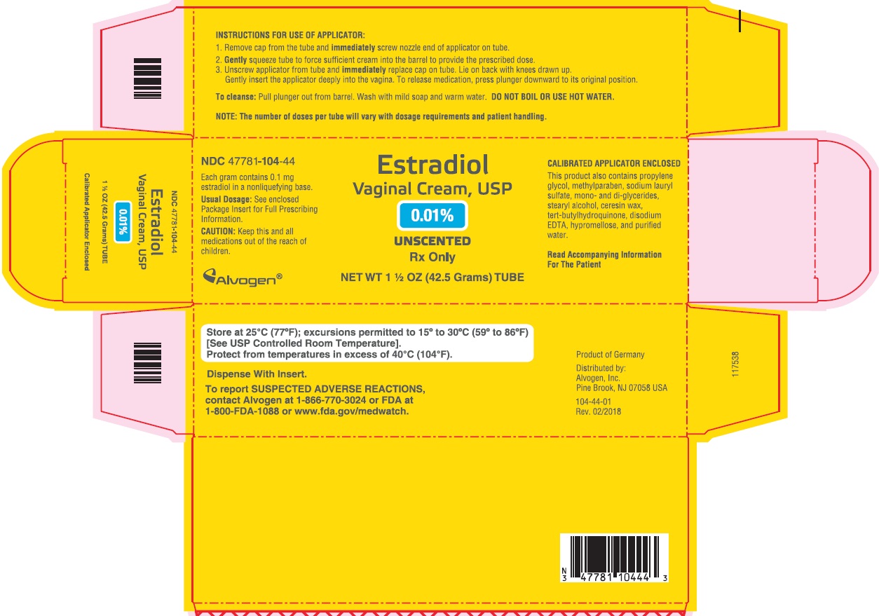 Rx Item-Estradiol 0.01% 42.5 GM Cream by Alvogen Pharma USA Gen Estrace
