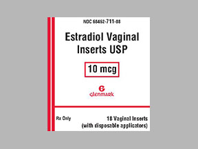 '.Rx Item-Estradiol 10MCG 18 Insert by Gle.'