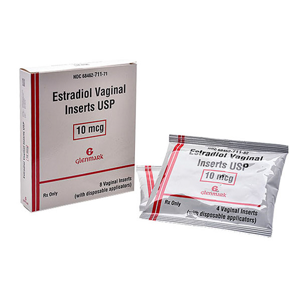Rx Item-Estradiol 10MCG 8 Insert by Glenmark Pharma USA Gen Vagifem