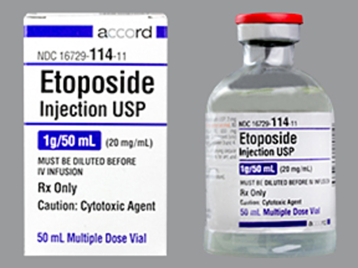 Rx Item-Etoposide 1GM 50 ML Multi Dose Vial by Accord Gen Vepesid 