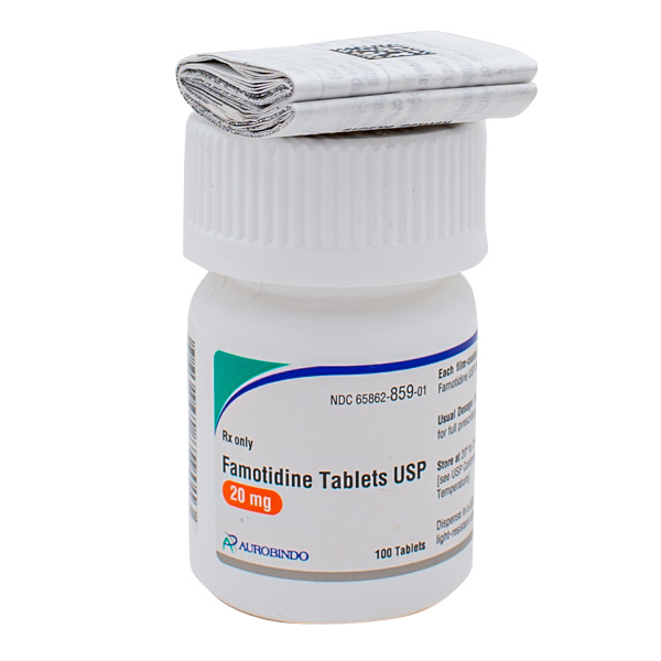 Rx Item-Famotidine 20MG 100 Tab by Aurobindo Pharma USA Gen