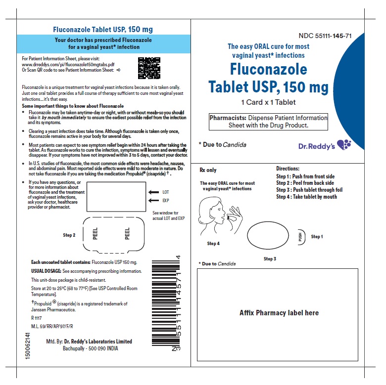 Rx Item-Fluconazole 150MG 12 TAB-Cool Store- by Dr Reddys Lab USA 