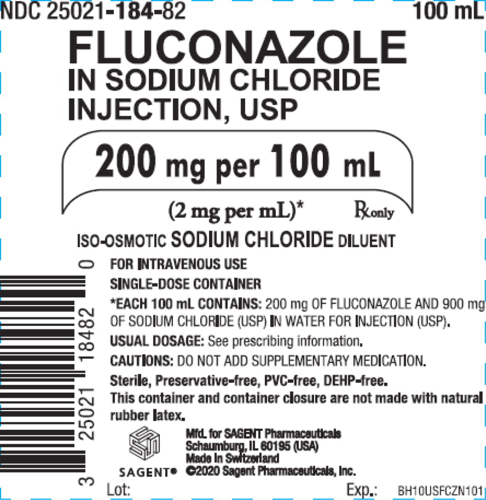 Rx Item-Fluconazole 200MG 10X100 ML Bag by Sagent Pharma Gen Diflucan