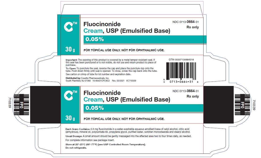 Rx Item-Fluocinonide E 0.05% 30 GM Cream by Cosette Pharma USA Gen Lidex