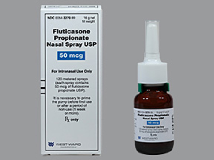 Rx Item-Fluticasone 50MCG Gen Flonase 16 GM Spray by Hikma Pharma USA 