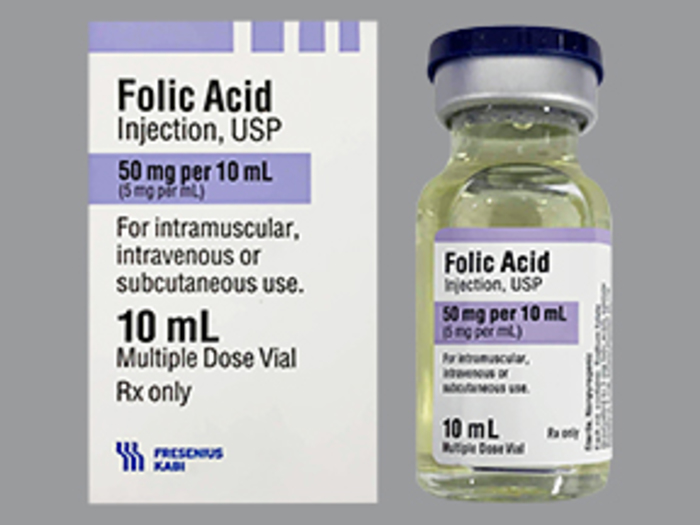 Rx Item-Folic Acid 5MG/ML 10 ML Vial by Fresenius Kabi Pharma USA 