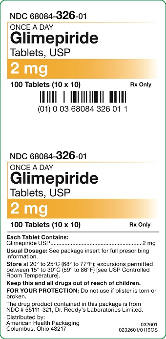 '.Glimepiride 2MG 100 Tab UD.'