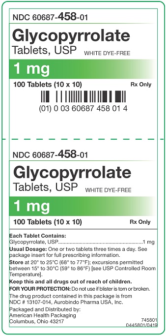 Rx Item-Glycopyrrolate AHP 1MG 100 Tab by AHP USA Gen Robinul UD