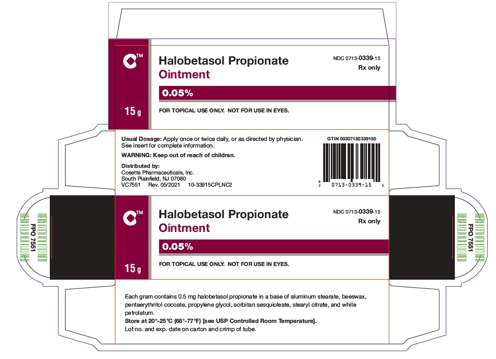 Rx Item-Halobetasol 0.05% 15 GM Ointment by Cosette Pharma USA Gen Ultravate