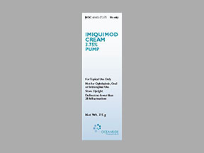 Rx Item-Imiquimod 3.75% 7.5 GM Pump by Valeant Pharma USA Gen Zyclara