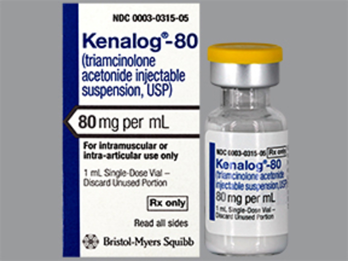 Rx Item-Kenalog 80MG 1 ML Single Dose Vial by Bristol-Myers Squibb Pharma USA 