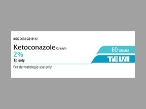 Rx Item-Ketoconazole 2% 60 GM Cream by Teva Pharma USA Gen Nizoral