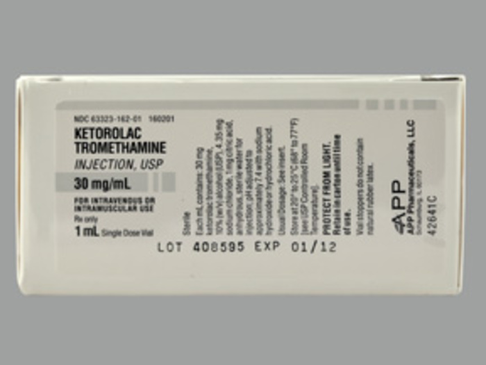 Rx Item-Ketorolac 30MG 25X1 ML Single Dose Vial  by Fresenius Ge Toradol