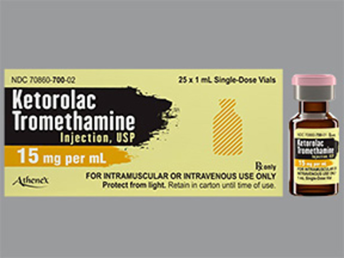 Rx Item-Ketorolac Tromethamine 15MG 25X1 ML Single Dose Vial by Athenex Pharma USA Gen Toradol