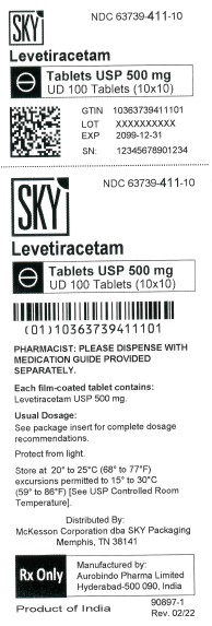 '.Rx Item-Levetiracetam 500MG 100 Tab by M.'