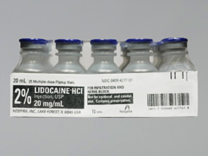 Rx Item-Lidocaine 2% 25X20 ML Vial by Pfizer Pharma USA Injections