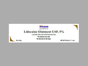 Rx Item-Lidocaine 5% 35.44 GM Ointment by Ascend Pharma USA 