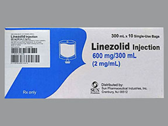 Rx Item-Linezolid 600MG 10X300 ML Bag by Sun Pharma USA Gen Zyvox