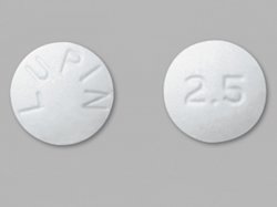 Rx Item-Lisinopril 2.5MG 100 Tab by Bluepoint Pharma USA 