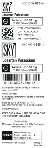 Rx Item-Losartan Pota 50MG 100 Tab by Mckesson Packaging Svc USA Gen Cozaar UD