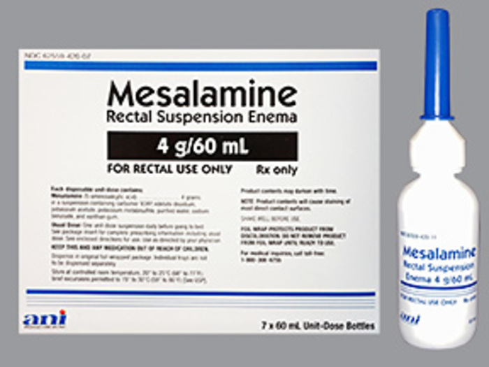 Rx Item-Mesalamine 4GM-60ML 7X60 ML Enema by Ani Pharma USA Gen Rowasa