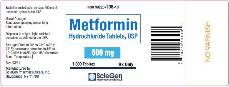 Rx Item-Metformin Hcl 500MG 1000 Tab Gen Glucophage by Sciegen Pharma USA 