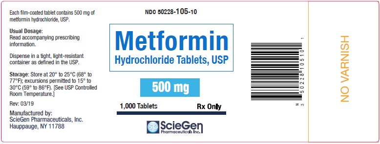 Rx Item-Metformin Hcl 500MG 1000 Tab by Sciegen Pharma USA Gen Glucophage