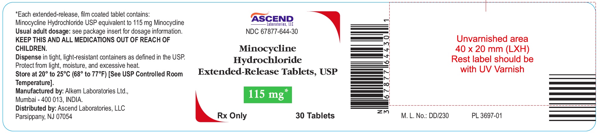 Rx Item-Minocycline 115MG ER 30 Tab by Ascend Gen Solodyne