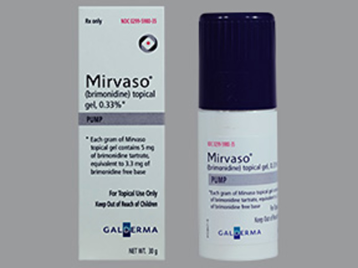 '.Mirvaso 0.33% Gel 30Gm By Galderma Labs .'