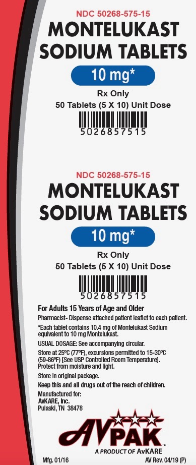'.Rx Item-Montelukast 4MG 50 Chewable by A.'