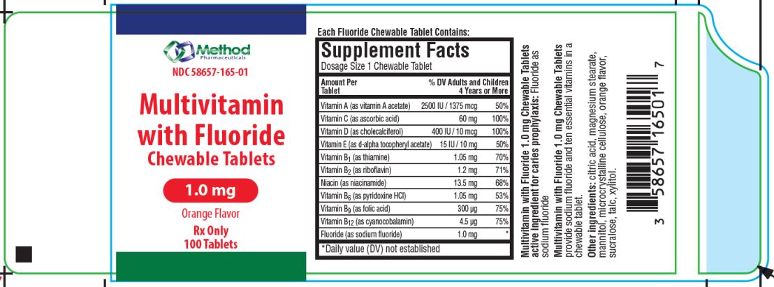 Rx Item-Multi-Vitamin 1MG 100 Chewable by Method Pharma USA Gen Poly Vi Flor