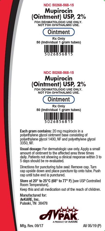 Rx Item-Mupirocin 2% 50X1 GM Ointment by Avkare Pharma USA Gen Bactroban
