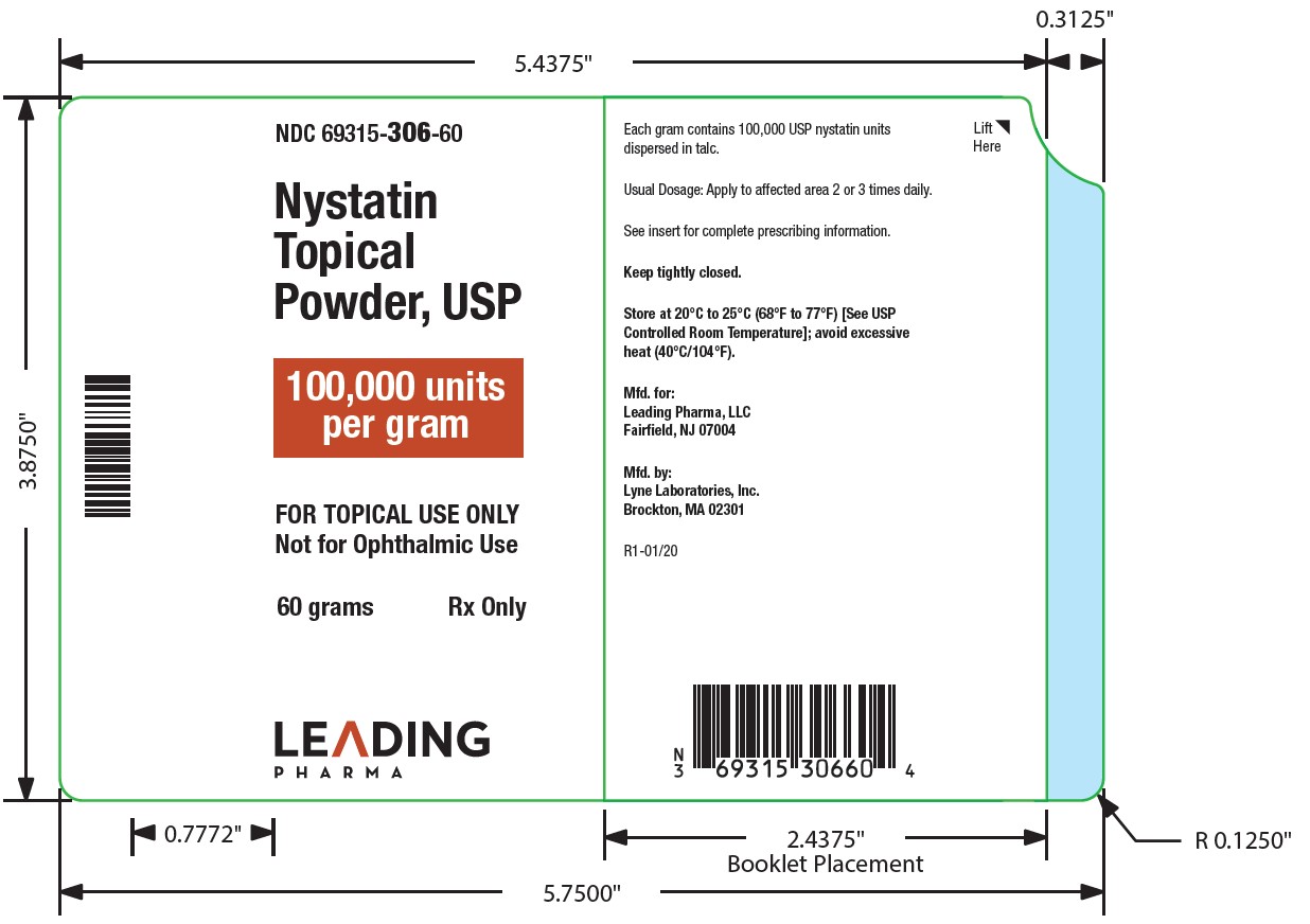 Rx Item-Nystatin 100MUN-GM 60 GM Powder by Leading Pharma USA Gen Nystop