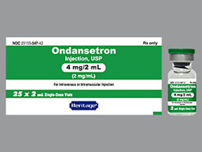 Rx Item-Ondansetron 4MG-2ML 25X2 ML Single Dose Vial  by Avet Heritage Pharma USA  Gen Zofran