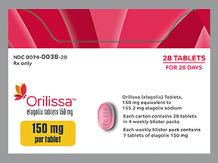 Rx Item-Orilissa 150MG 28 Tab by Abbvie USA