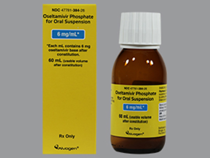 Rx Item-Oseltamivir Phosphate 6MG-ML 60 ML Suspension by Alvogen Pharma USA Gen Tamiflu
