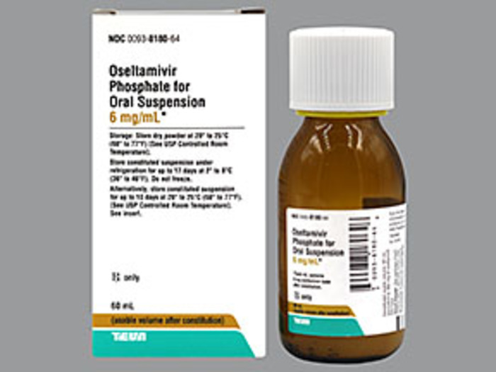 Rx Item-Oseltamivir 6MG-ML 60 ML Suspension by Teva Pharma USA Gen Tamiflu