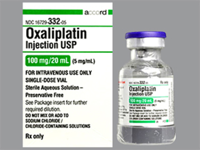 Rx Item-Oxaliplatin 100MG 20 ML Single Dose Vial by Accord Gen Eloxatin