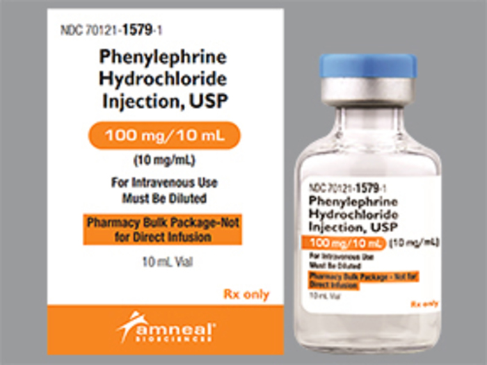 Rx Item-Phenylephrine 100MG 10 ML Vial by Amneal Pharma USA 
