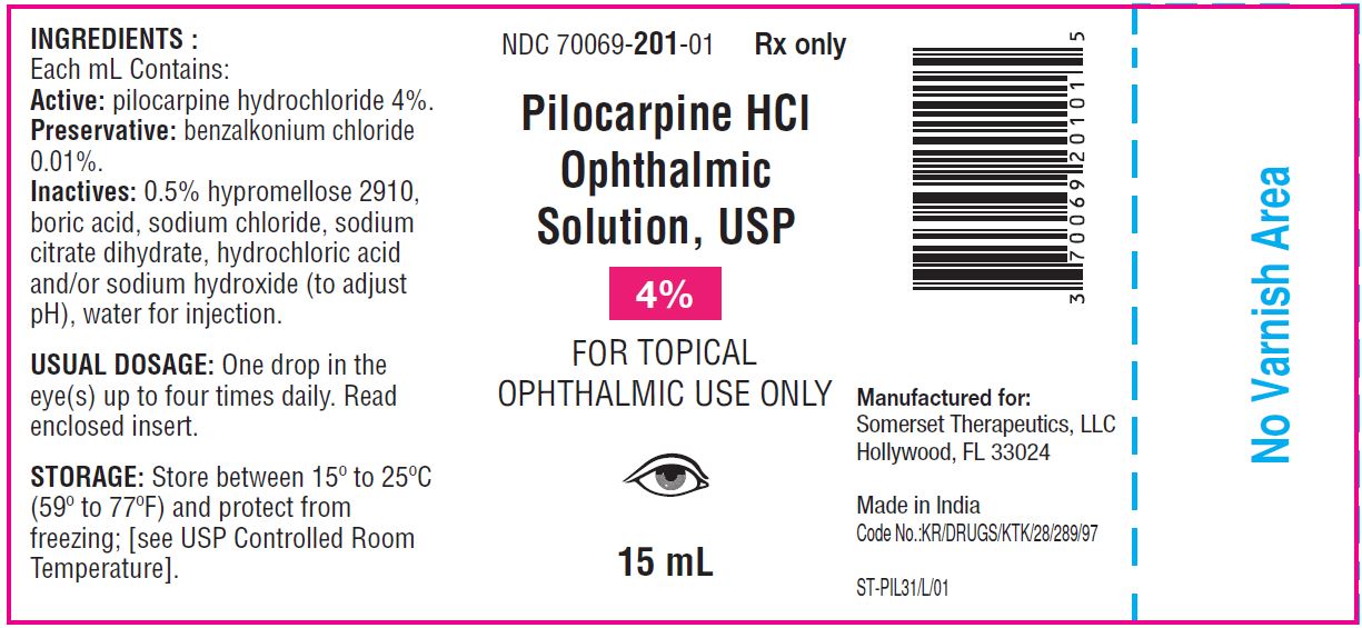Rx Item-Pilocarpine 4% 15 ML O/S by Somerset Gen Isopto Carpine