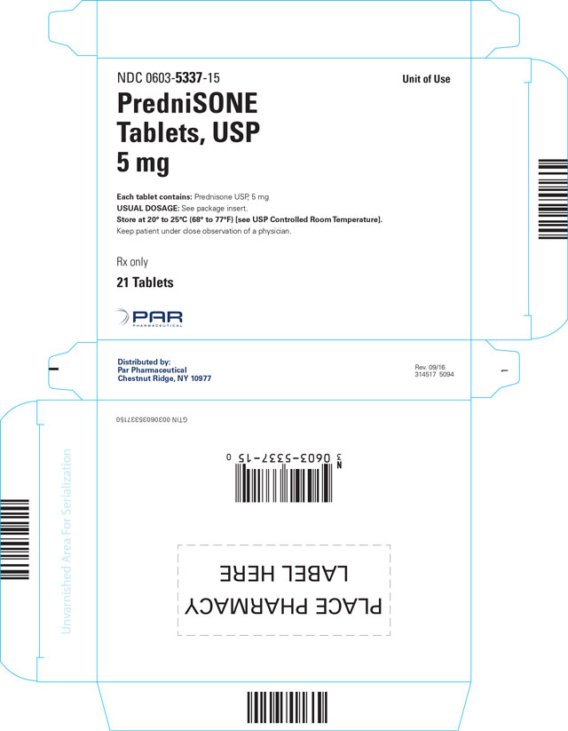 '.Rx Item-Prednisone 5MG 21 Tab by Par Pha.'