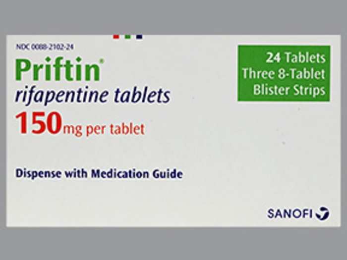 Rx Item-Priftin 150MG 3X8 Tab by Aventis Pharma USA 